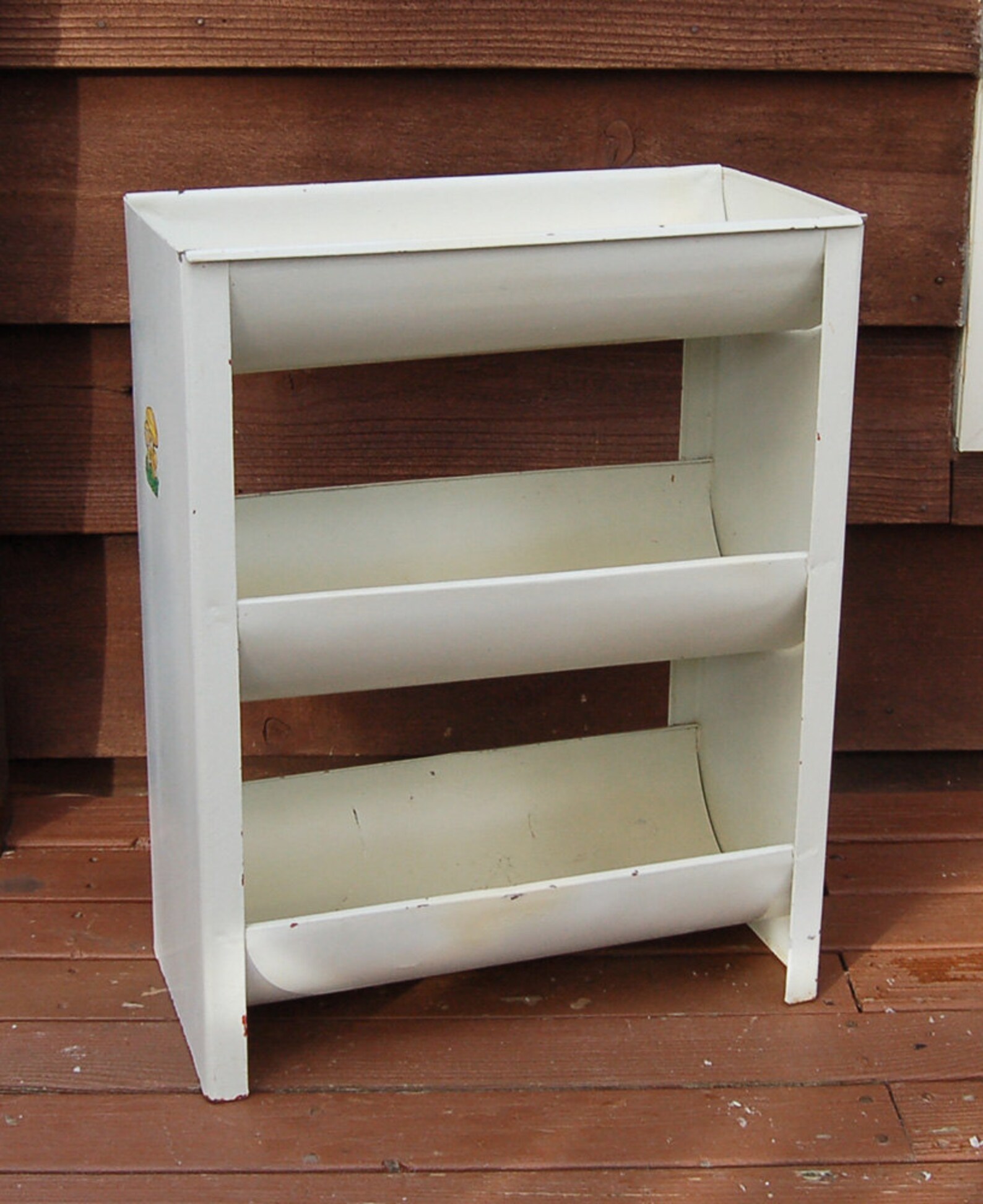 Antique Ivory Metal Vegetable Bin Pantry Veggie and Fruit Etsy