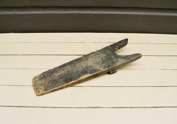 Rustic Boot Jack, Primitive Wood Boot Jack, Antiq… - image 2