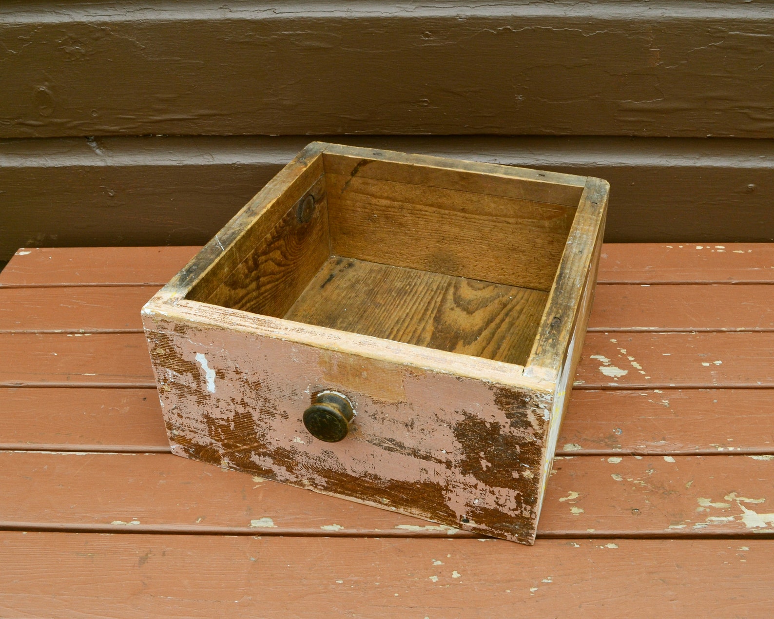 Large Drawer Box Antique Wood Drawer Storage Box Shelf Box Etsy