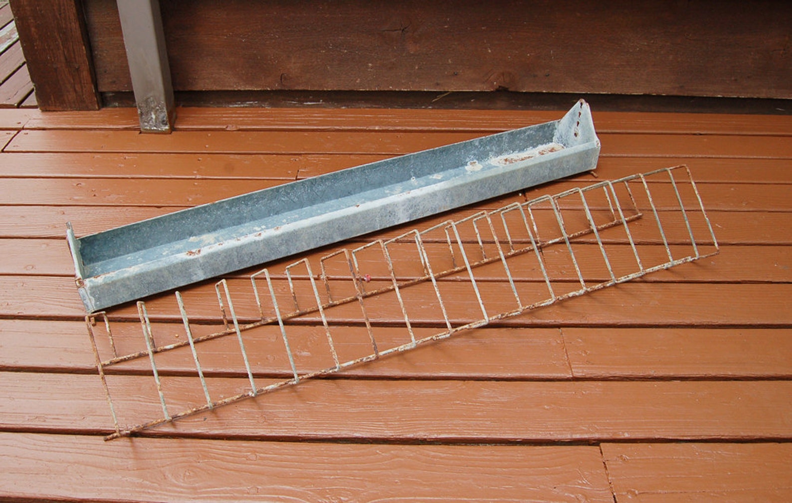 Galvanized Chicken Feeder Vintage 36 Feed Trough with Etsy