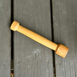 Rustic Wood Masher Pestle, Vintage Wooden Kitchen Masher, Primitive Pestle