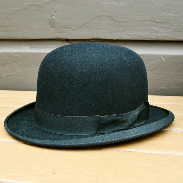 Felt Bowler Hat with Box, Vintage Franklin Simons & Co Hat