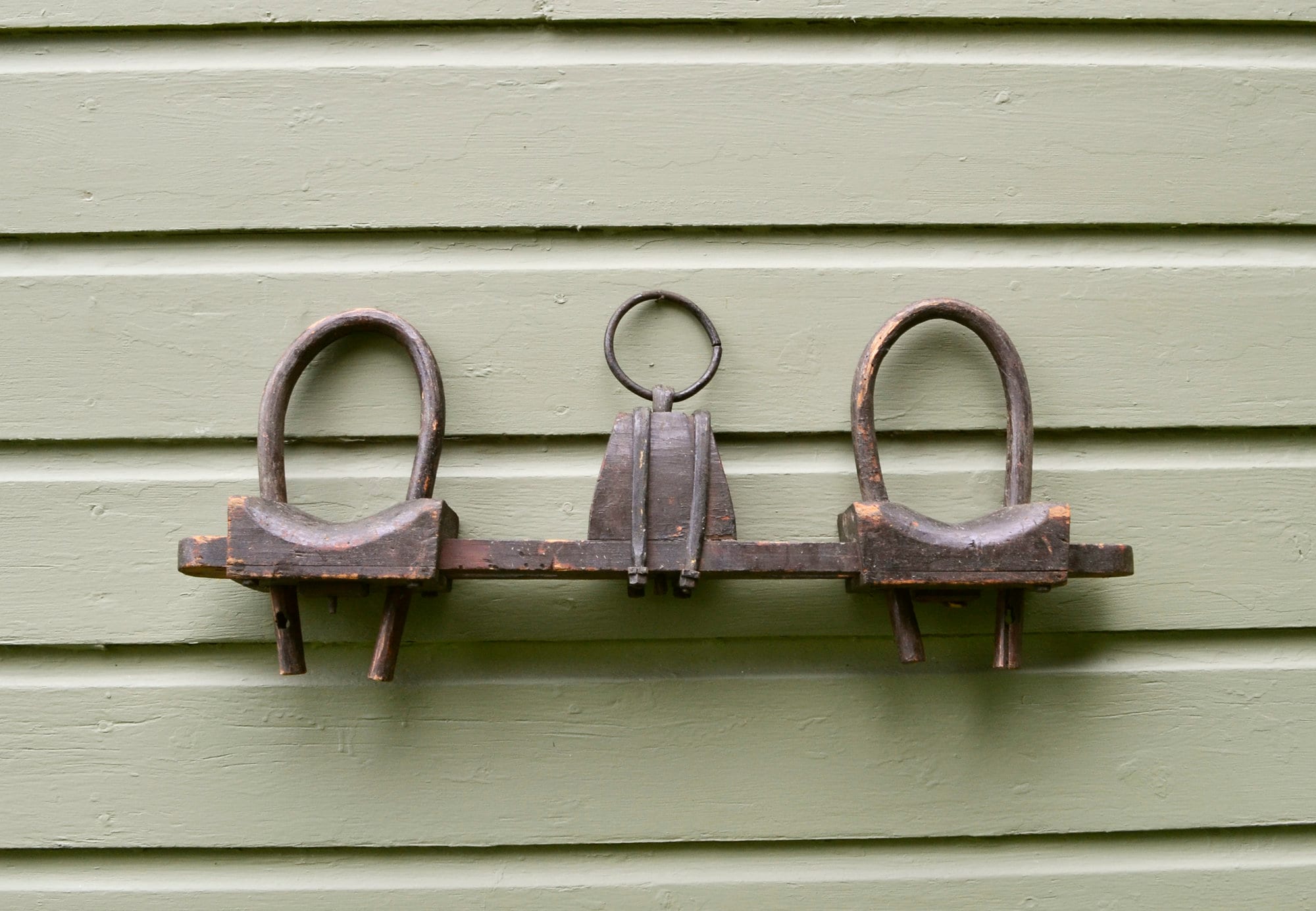 Antique Wooden Goat Yoke Old Wood Walking Yoke Adjustable Etsy