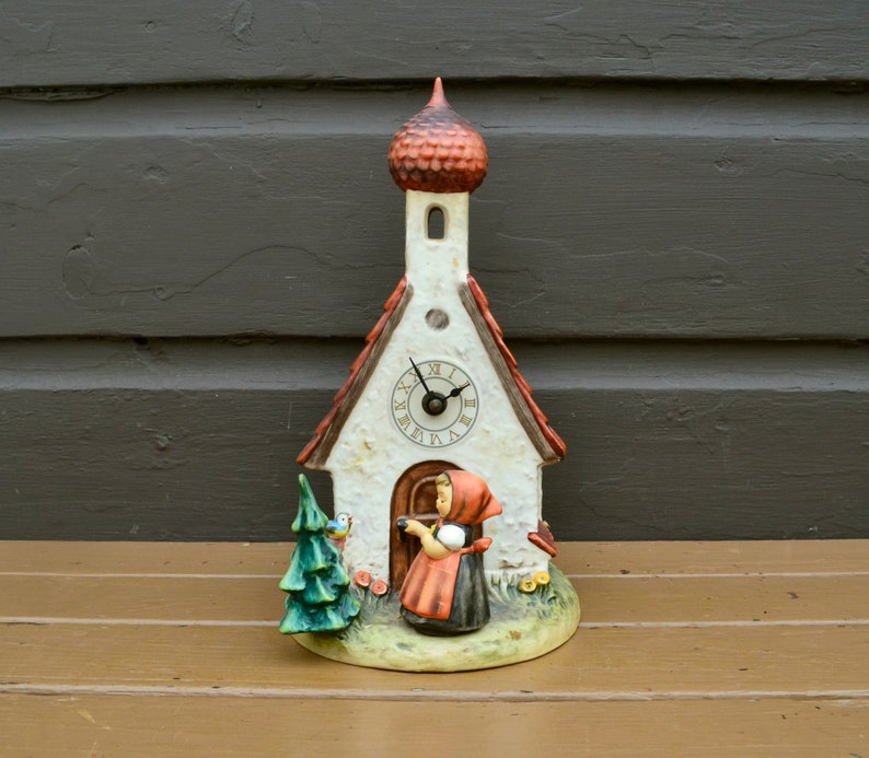 Hummel Chapel Time Clock Vintage M I Hummel Clock 442 Etsy