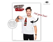Custom Pin the Beer Party Game, Bachelor Bachelorette (Digital Download)