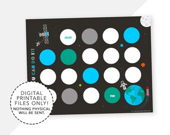 Space Reward Chart, Boys Printable Chore Chart (Digital Download)