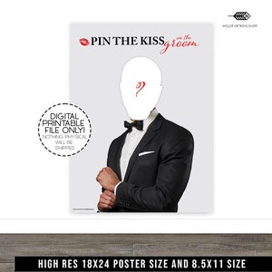 Custom Pin The Tail Game, AFRICAN AMERICAN, Pin The Kiss, Birthday Party Game, Adult Game, Pin The Tail, Party Game, Custom, Personalized