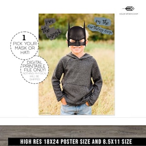 Customized Pin The Hat, Pin The Tail Game, Custom, Pin The Party Hat, Pin The Mask, Personalized, Customized Birthday Game, Pin The Tail