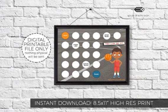 Basketball Reward Chart