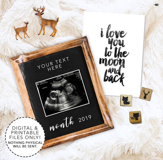 Customized Rustic Letterboard style digital social media pregnancy baby announcement template calendar due date flatlay instagram facebook