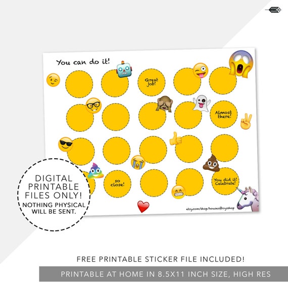 Emoji Chart Printable