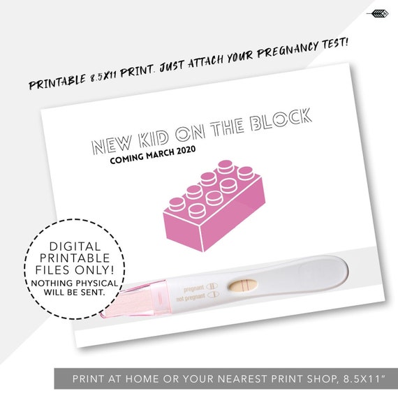 Schwangerschaft Ankundigung Schwangerschaftstest Neues Kind Etsy