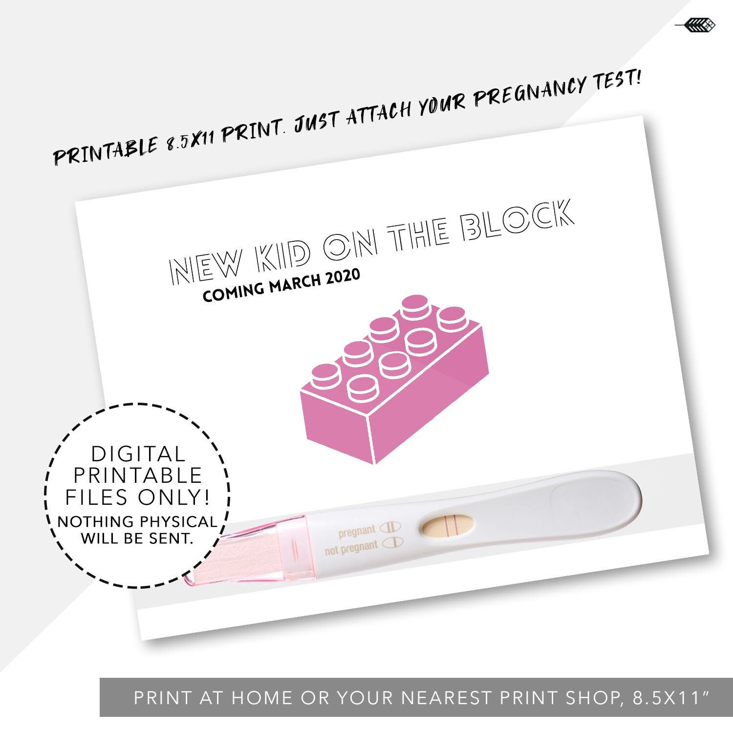 Schwangerschaft Ankundigung Schwangerschaftstest Neues Kind Etsy