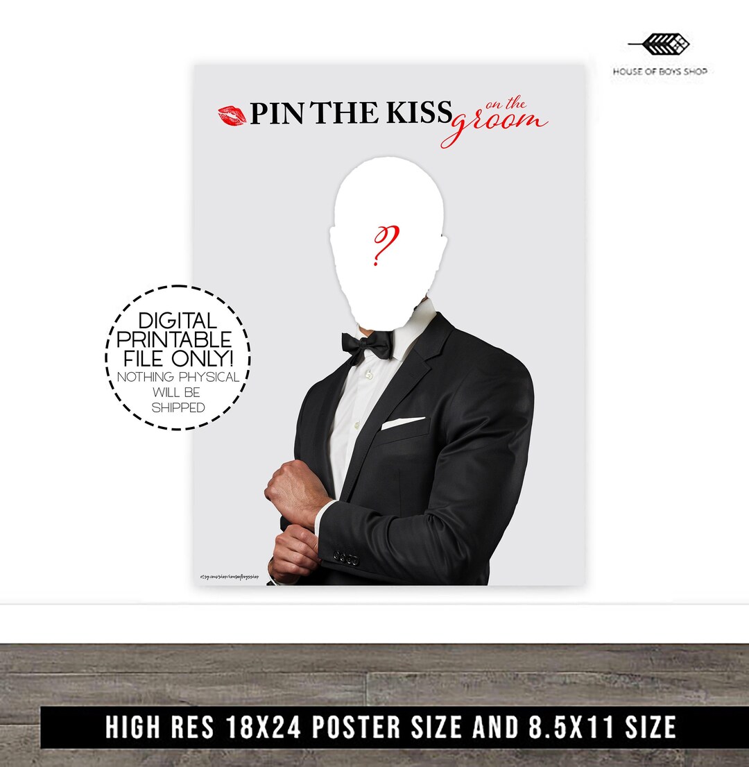 Custom Pin the Tail Game, AFRICAN AMERICAN, Pin the Kiss, Birthday