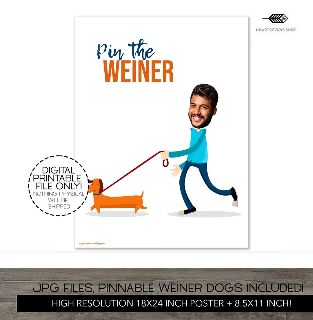 Custom Pin the Tail, Party Game, Pin the Weiner, Pin the Tail, Pin the