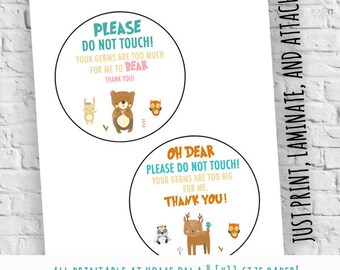 Do not touch sign | Etsy