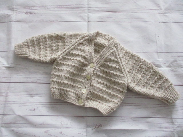 Hand Knitted Baby Cardigan Made to Order Lovely Beautiful Newborn Baby ...