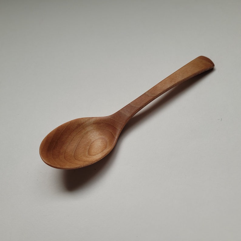 The Wooden Teaspoon in Maple, Dip or Garnish Serving Spoon, Oryoki Spoon, Thank-you Gift, Coffee or Tea Scoop, Sugar Spoon, Camp Spoon image 1