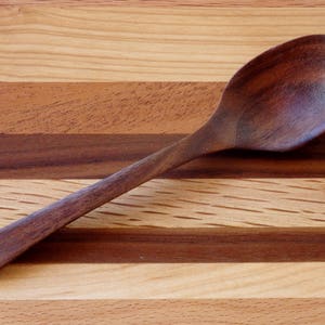 The Wooden Teaspoon, Hand Carved Walnut Spoon, Ladle, Wood Coffee Scoop, Sugar Spoon, Thank You Gift, Hospitality Gift image 2