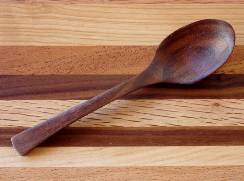 The Wooden Teaspoon, Hand Carved Walnut Spoon, Ladle, Wood Coffee Scoop, Sugar Spoon, Thank You Gift, Hospitality Gift image 2