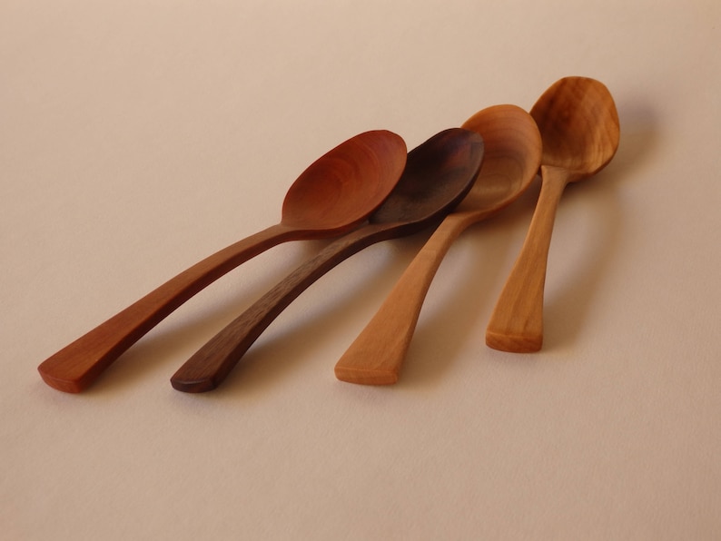 The Wooden Teaspoon, Hand Carved Walnut Spoon, Ladle, Wood Coffee Scoop, Sugar Spoon, Thank You Gift, Hospitality Gift image 4