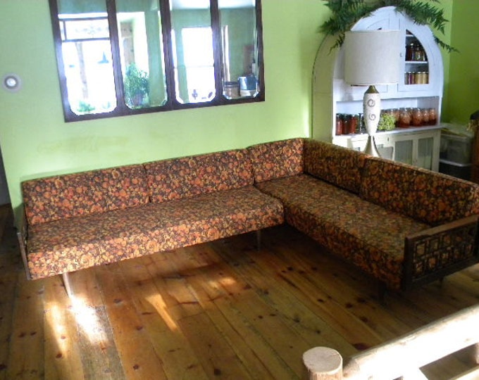 Pair Mid Century Modern Retro Couches Daybeds Sectional Sofas Etsy
