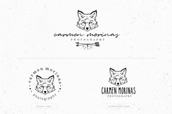 Fox Head Photography Logo Eps And Png File Watermark Etsy
