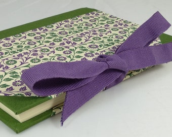 Ribbon Diary Green Purple - medium