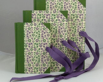 Set Ribbon Diary Green Violet