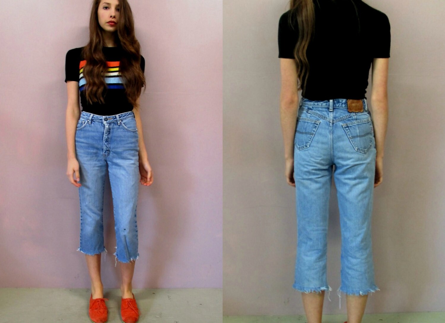 size 24 high waisted jeans