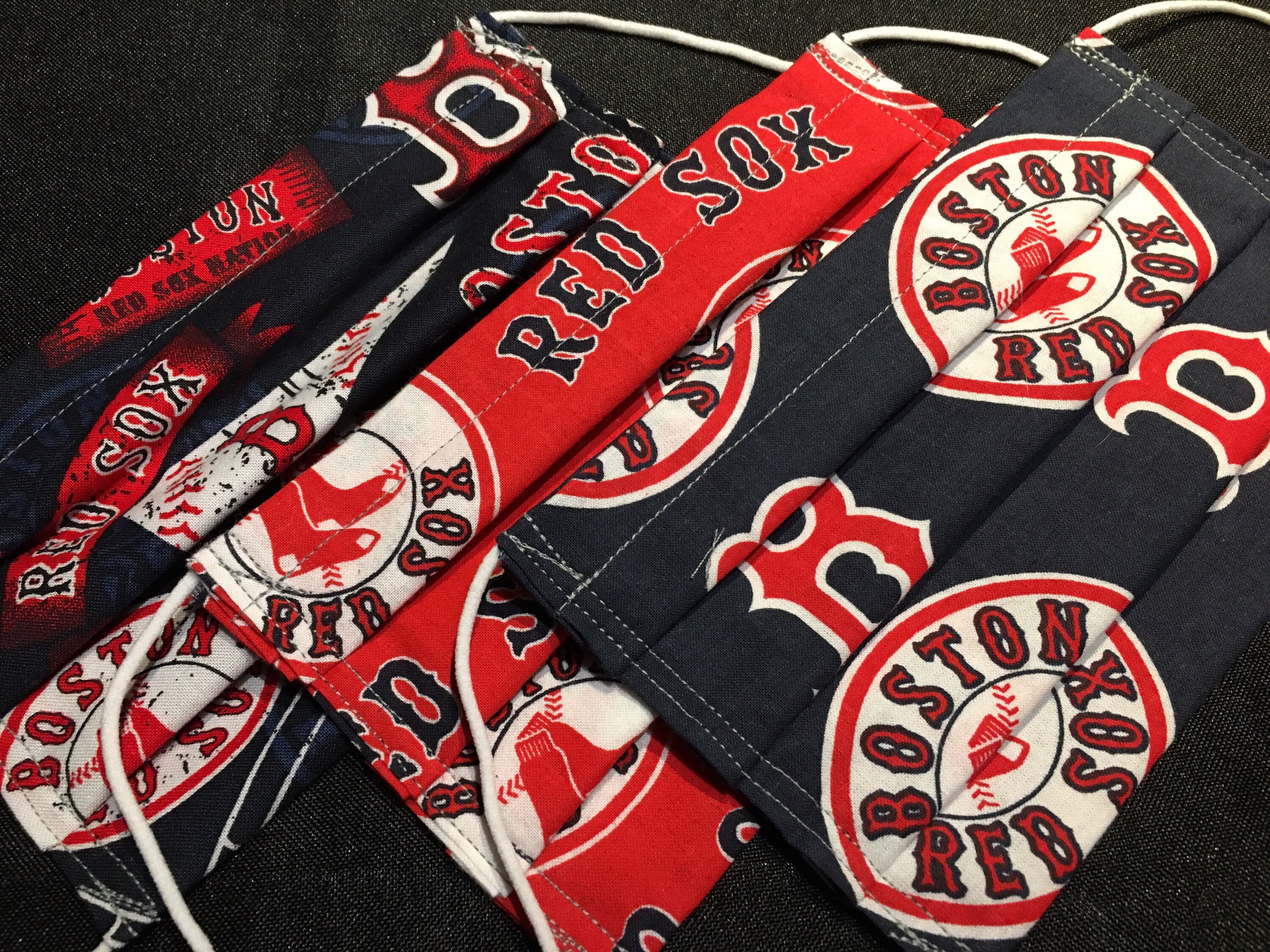 Boston Red Sox Re-usable Fabric Face Mask photo