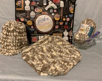 CLEARANCE-Sand Castle Cowl and Beanie