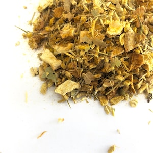 Tum Yum Tisane | Turmeric Linden Flower Decaffeinated Herbal Tea | Artisan Tea Blend