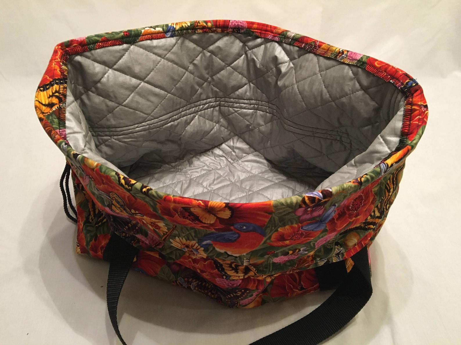 Insulated crock pot carrier Butterflies & Birds on Flowers Etsy