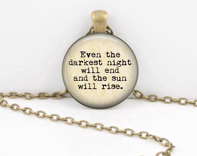 Les Miserables Necklace, Victor Hugo, Musicals, Classic Literature, Books Poetry Pendant Necklace or Key Ring