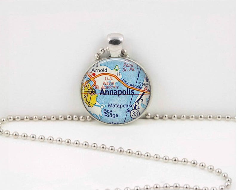 Annapolis Maryland Map Geography Gift Graduation Gift New Grad Etsy