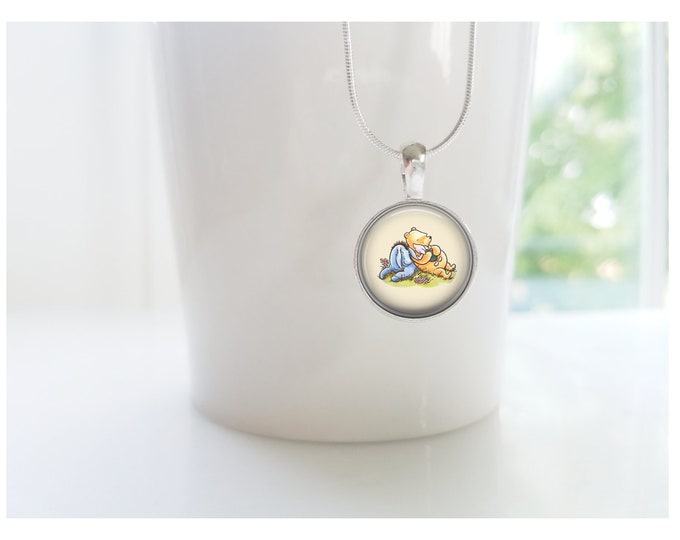Details about   WINNIE THE POOH KANGA & ROO UNISEX SILVER PENDANT BLACK CORD ADJUSTABLE NECKLACE 