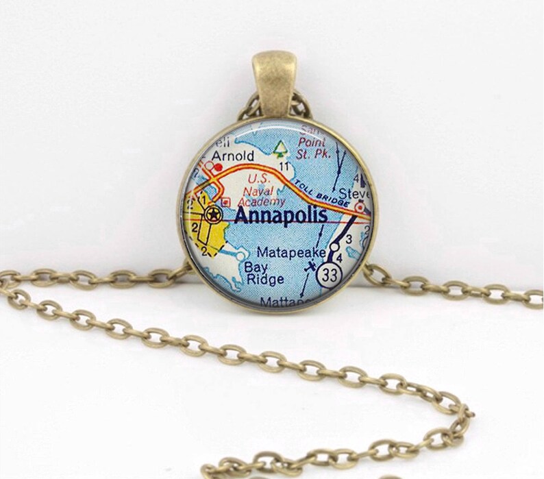 Annapolis Maryland Map Geography Gift Graduation Gift New Grad Etsy