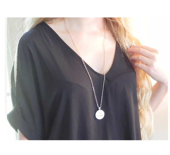 Vintage cabochon verre collier argent noir bronze Pendentifs ( elle est féroce )