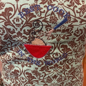 Embroidered apron