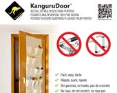 KanguruDoor Friendly Over Door Storage Pockets 24 in T C material