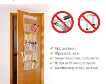 KanguruDoor Överdörrförvaring 20 Fack i transparent PEVA