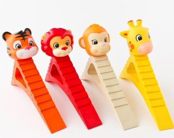 ZOO Blockystar dörrstopp, dörrkil, dörrstötfångare, handtagsskydd och väggskydd, mjukt dörrgummi, dörrstopp, tröskel, dörrgångjärn