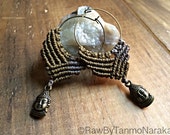 Macramé earrings , micromacrame, boho jewelry, ethnic  earrings, gift for her, personalized jewelry, elven, gypsy earrings, hoop earrings