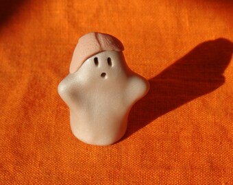 Ghost Boo Boo 2, Halloween miniature ghost figurine, handmade miniature ghost sculpture, miniature ghost Halloween decoration