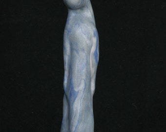 Young Madonna sculpture, abstract miniature female sculpture, expressive art sculpture