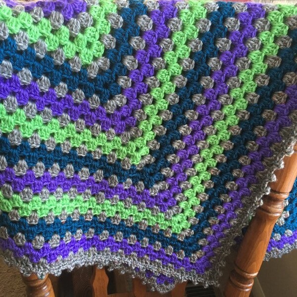 Blue Lime Green Grey Etsy