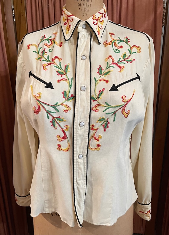 1940s California Ranchwear Inc. western shirt, wom