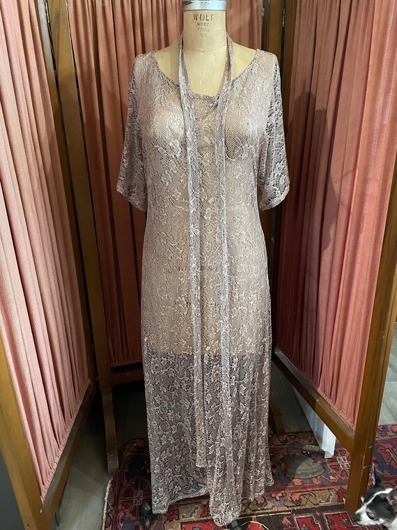 gold maxi dress - image 1