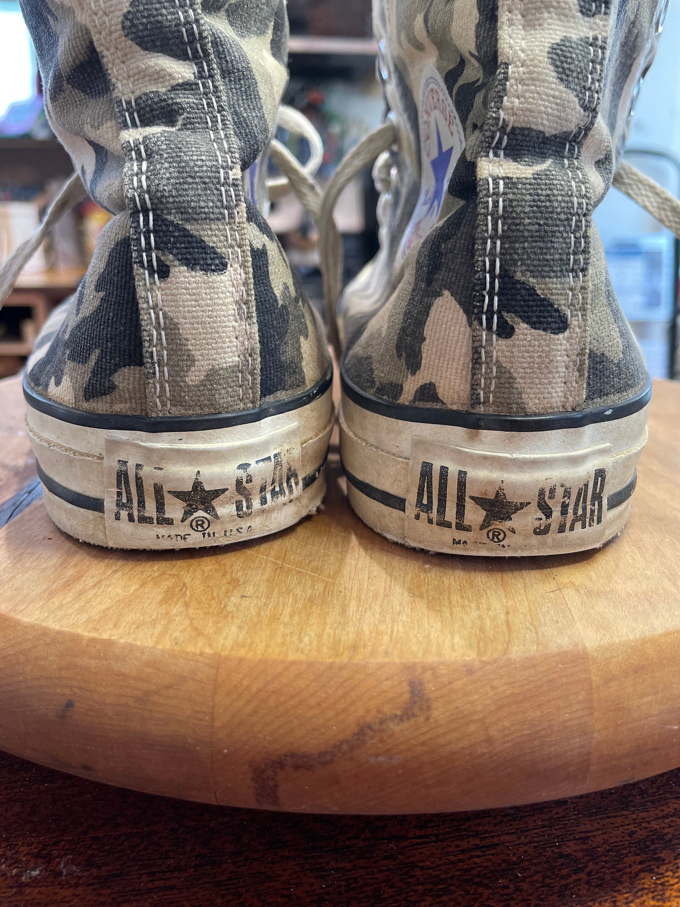 90s Made in USA Converse Allstars Size 6 Camo - Etsy